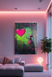 Wallity Pintura Decorativa de Vidrio Templado Multicolor 70 x 100 cm